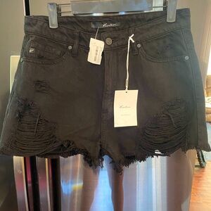 (L) NWT Kancan distressed Jean Shorts